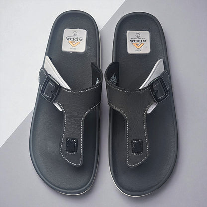 ADDA OMEGA01 BLACK Men's Slipper/Chapple/Flip flop