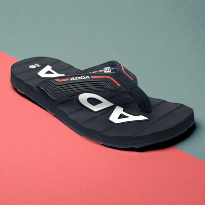 ADDA GREAT2 BLACK Men's Slipper/Chapple/Flip flop