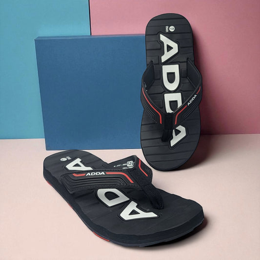 ADDA GREAT2 BLACK Men's Slipper/Chapple/Flip flop
