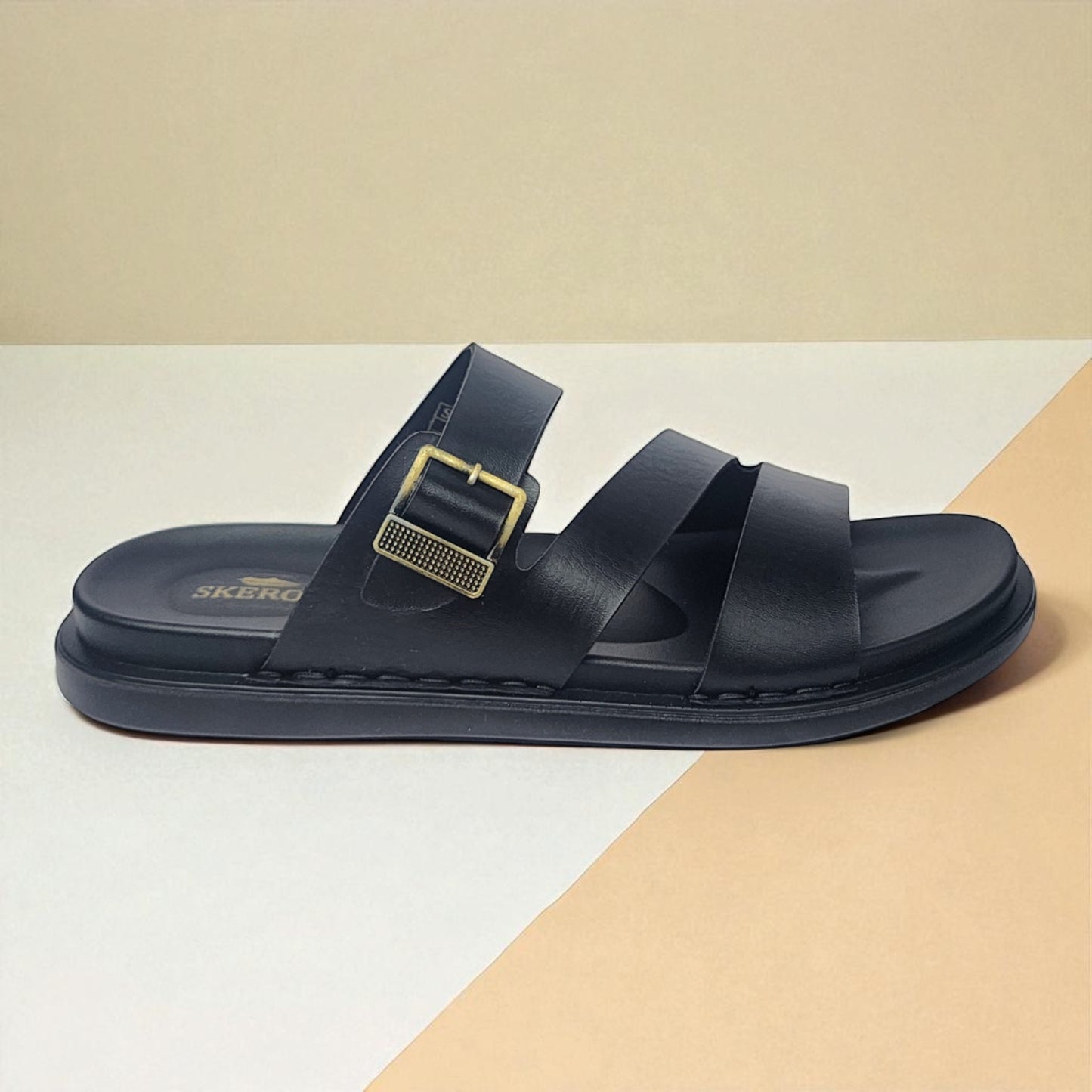 SKEROO 6404 BLACK Men's Leather Chapple