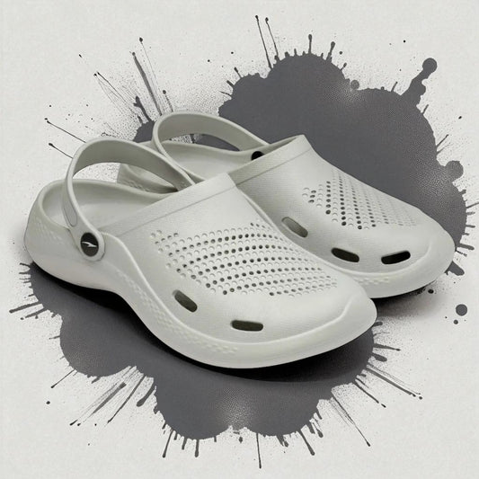 ASIAN AGC11 LIGHT GREY Men's Clogs/Sandals