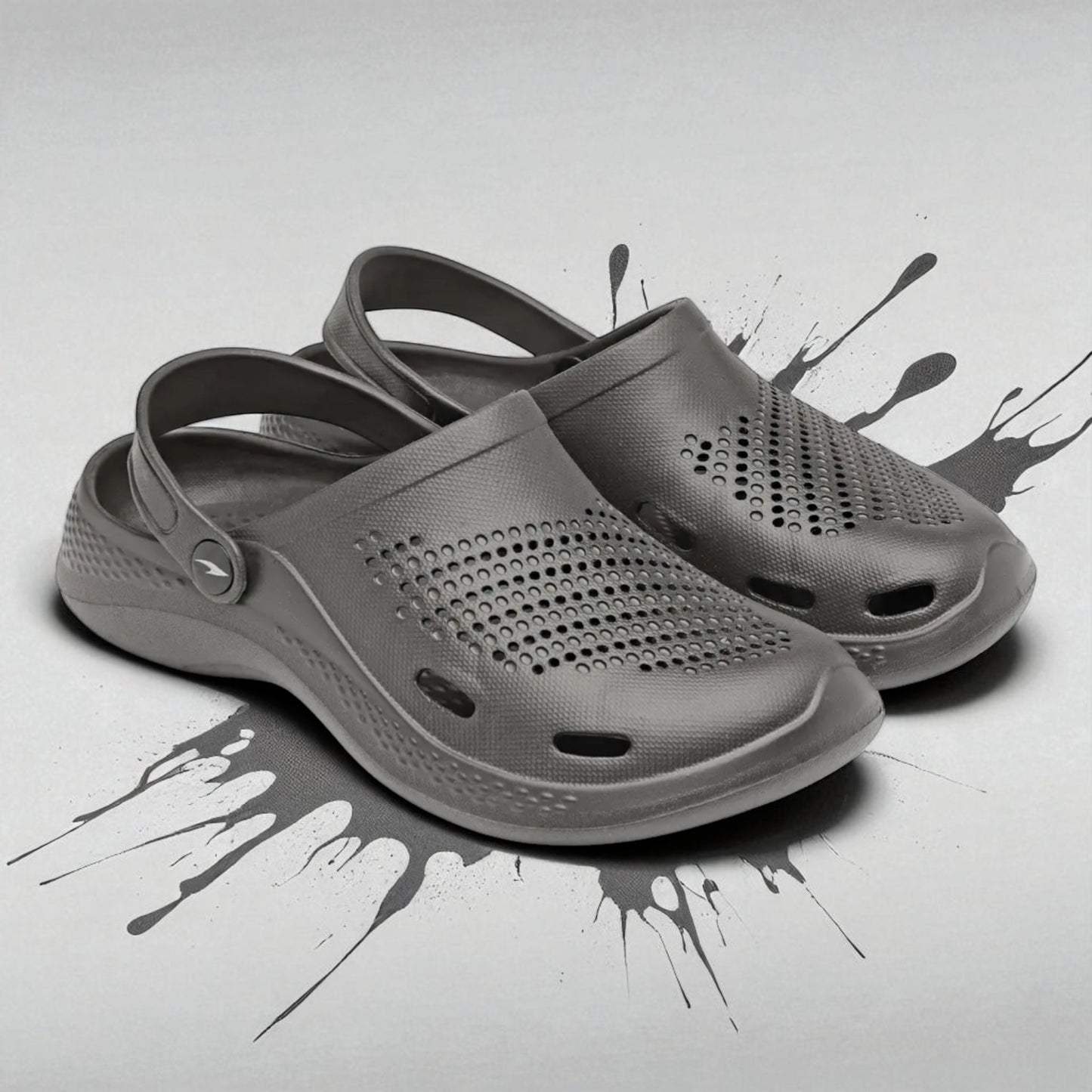 ASIAN AGC11 DARK GREY Men's Clogs/Sandals