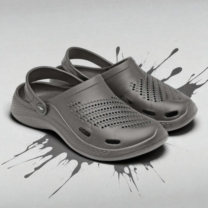 ASIAN AGC11 DARK GREY Men's Clogs/Sandals
