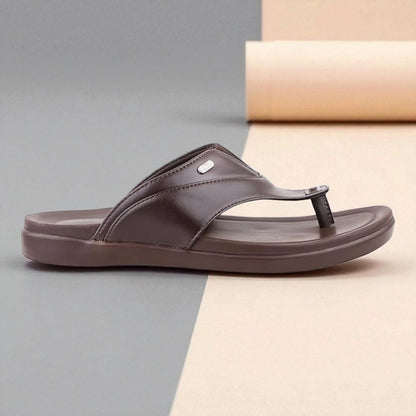 Franky GS1 BROWN Soft Bounce Footbed Chappals For Men's Light Weight Slippers All Day Comfort Flip-Flop For Men's
