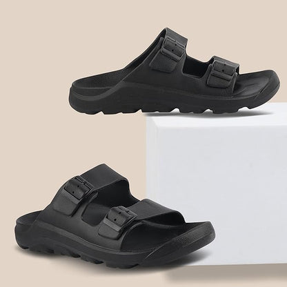 OOFOAM 505 BLACK Men's Flip flop/Slides/Slipper