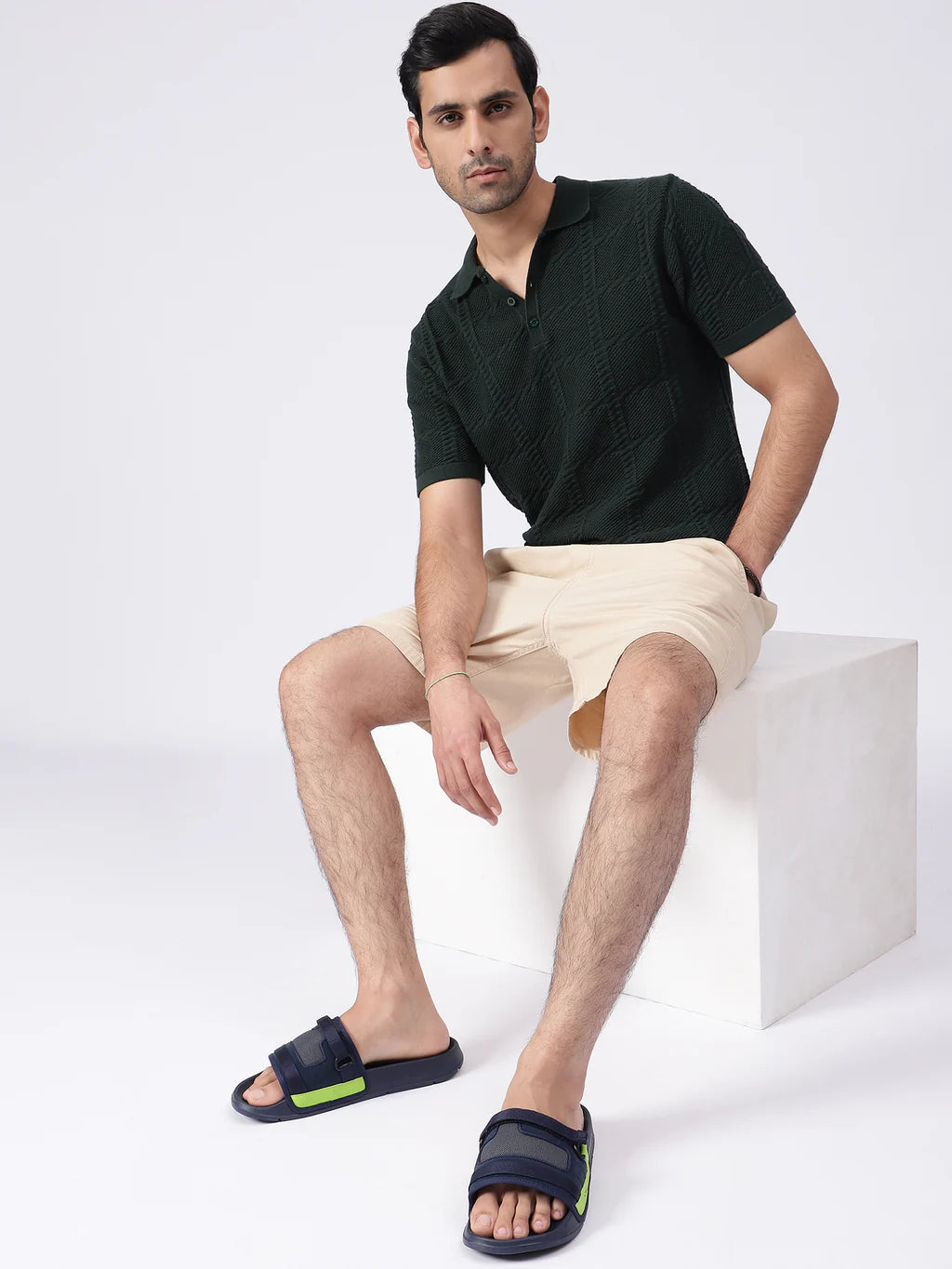 CHUPPS REBEL NAVY/NEON Men's Flipflop/Slipper