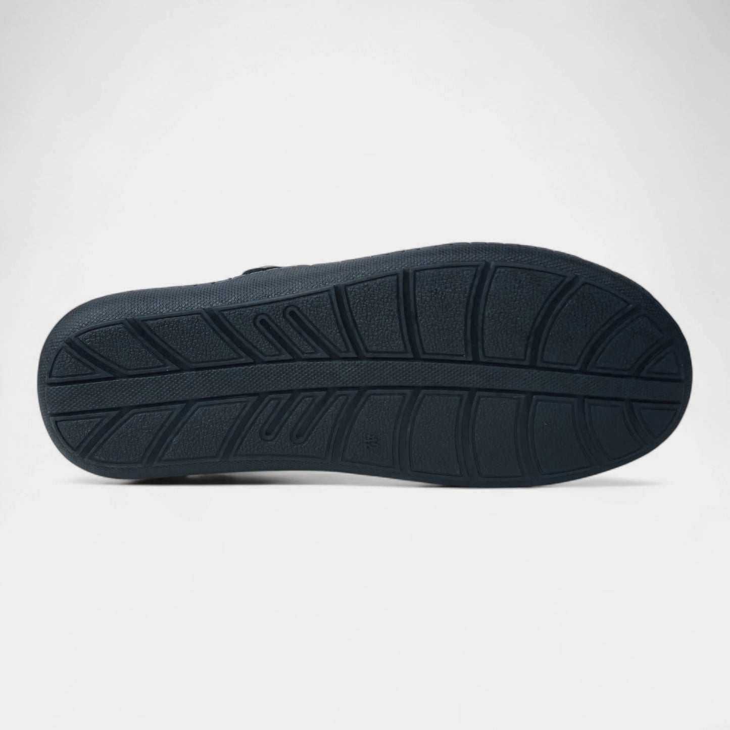 P&G 4030 Men's BLACK Slipon Sandal Extra Soft Sandal/Mojri/Ethnic Wear Leather With Adjustable Strap/Navratri Fashion Footwear.