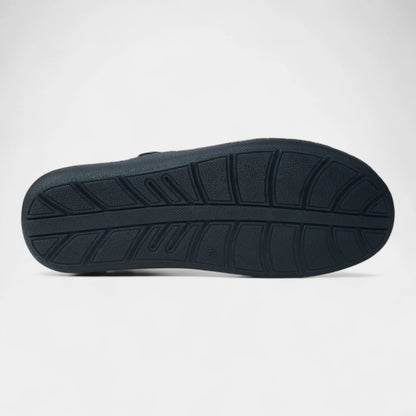 P&G 4030 Men's BLACK Slipon Sandal Extra Soft Sandal/Mojri/Ethnic Wear Leather With Adjustable Strap/Navratri Fashion Footwear.