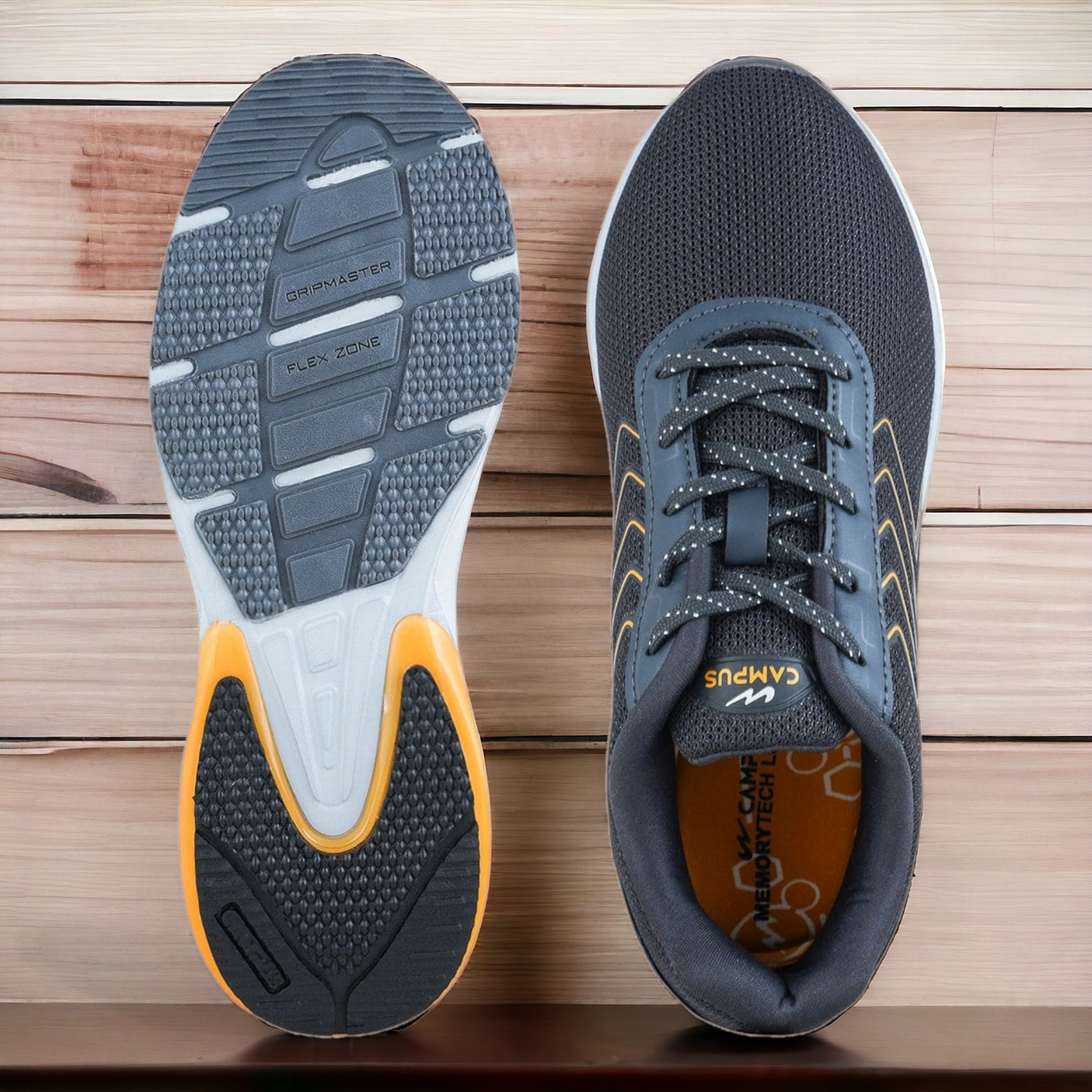 CAMPUS BRACE GREY/MUSTARD Black Men's Sports Shoes