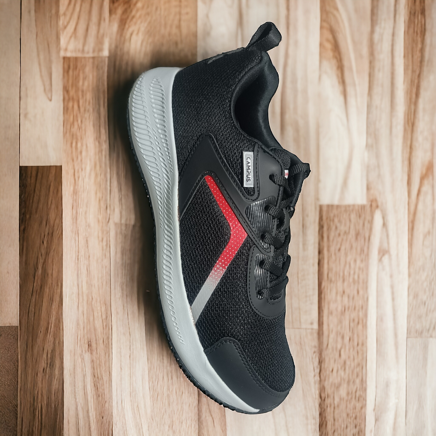 CAMPUS GROOV BLACK Men's Running Shoes