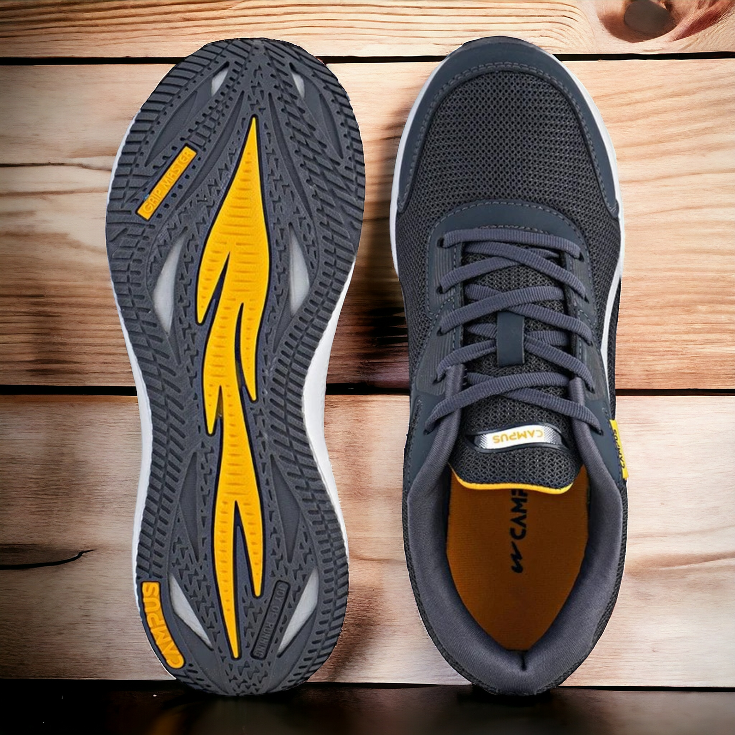 CAMPUS GROOV GREY/MUSTARD Men's Running Shoes