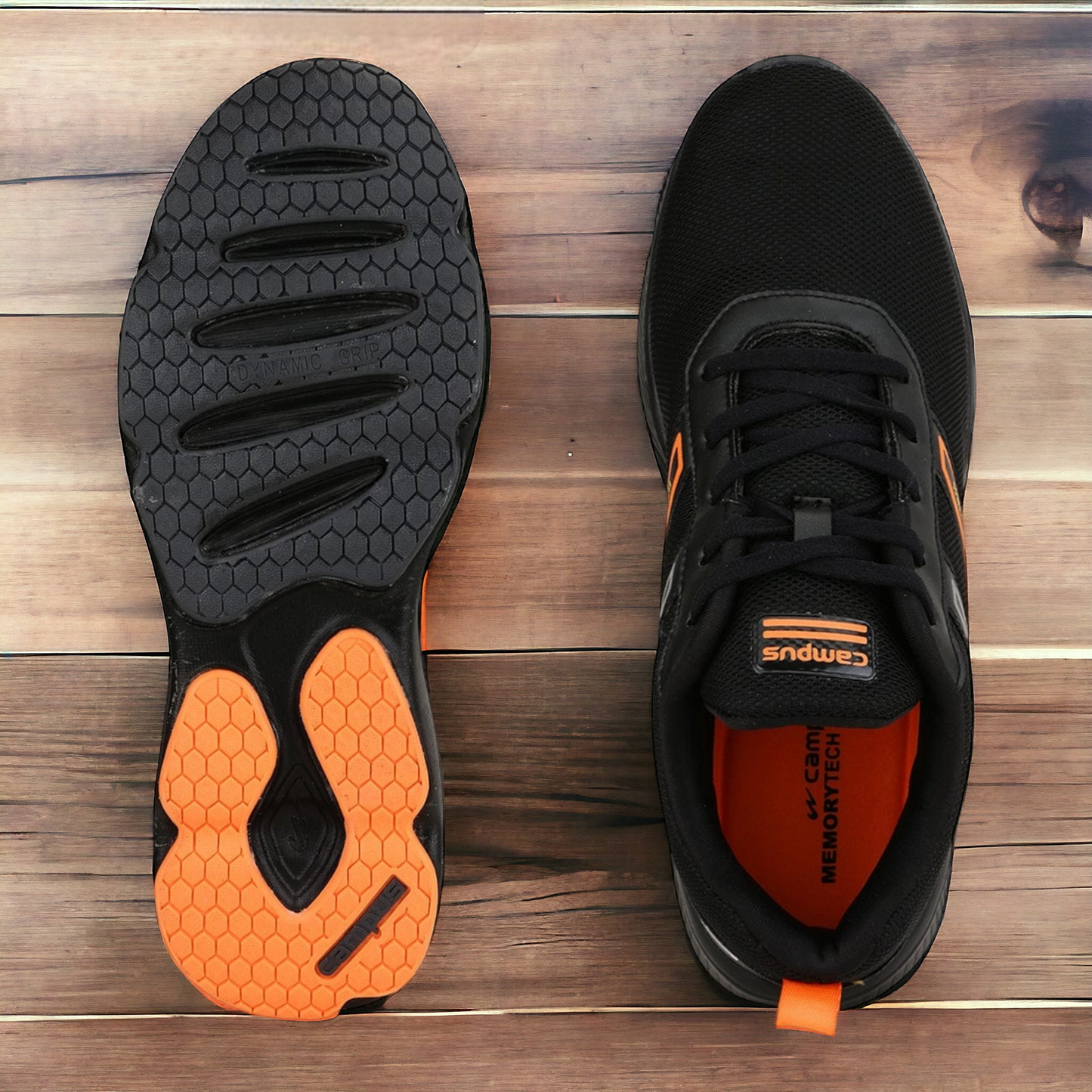 CAMPUS RIDDER BLACK/ORANGE Men's Running Shoes