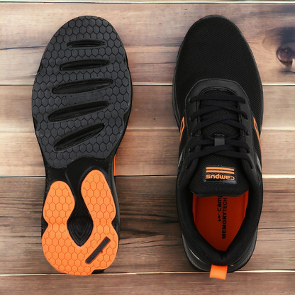 CAMPUS RIDDER BLACK/ORANGE Men's Running Shoes