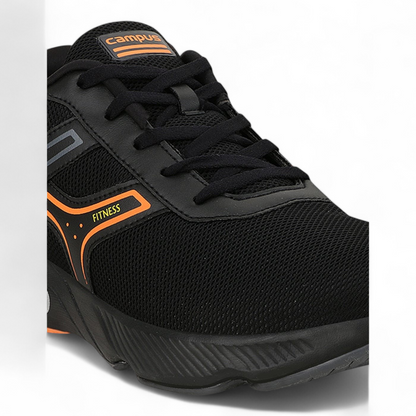 CAMPUS RIDDER BLACK/ORANGE Men's Running Shoes