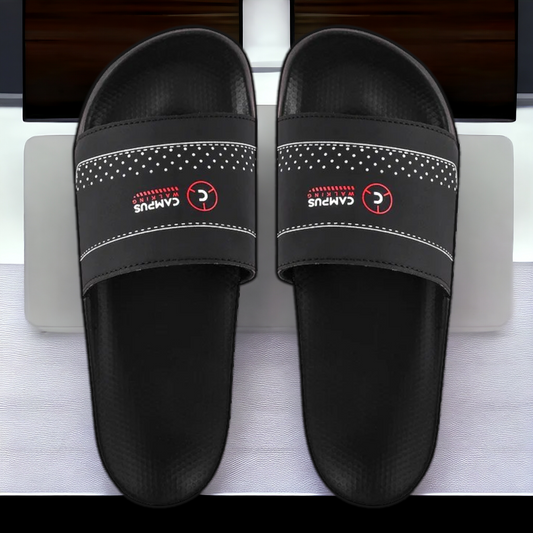CAMPUS SL-436 BLACK/RED Men's Flipflop/Slides/Slipper
