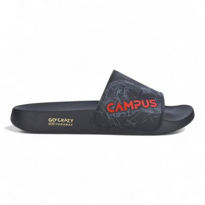 CAMPUS SL-437 BLACK/RED Men's Flipflop/Slides/Slipper
