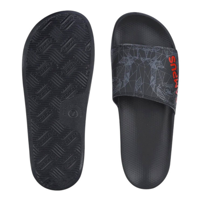CAMPUS SL-437 BLACK/RED Men's Flipflop/Slides/Slipper