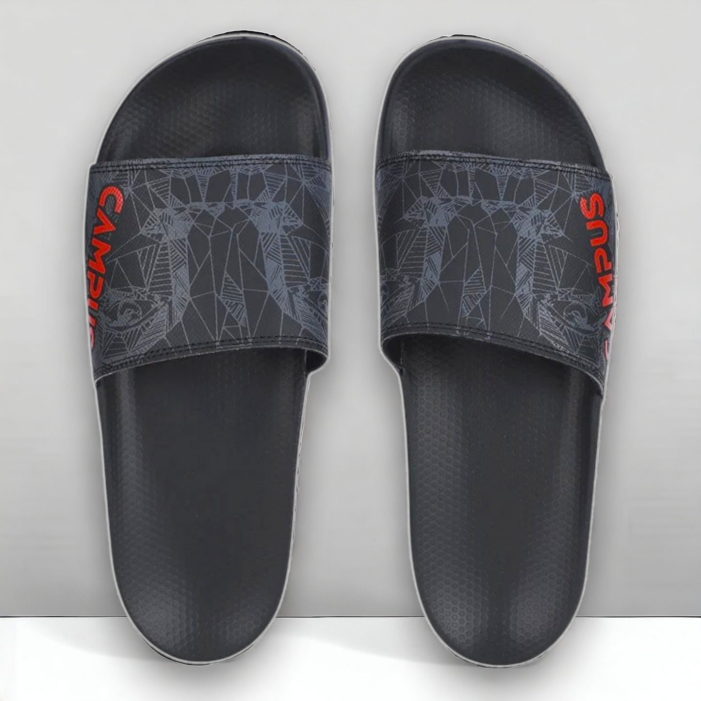 CAMPUS SL-437 BLACK/RED Men's Flipflop/Slides/Slipper