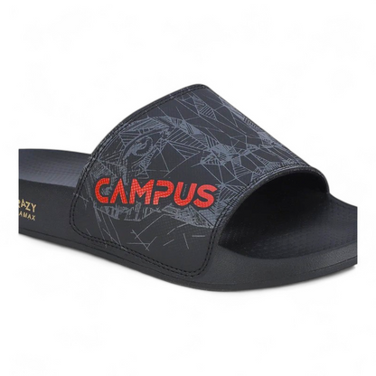CAMPUS SL-437 BLACK/RED Men's Flipflop/Slides/Slipper