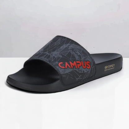 CAMPUS SL-437 BLACK/RED Men's Flipflop/Slides/Slipper