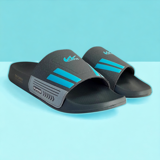 CAMPUS SL-438 GREY/GREEN Men's Flipflop/Slides/Slipper