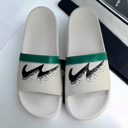 CAMPUS SL-447 WHITE/BLUE Men's Flipflop/Slides/Slipper