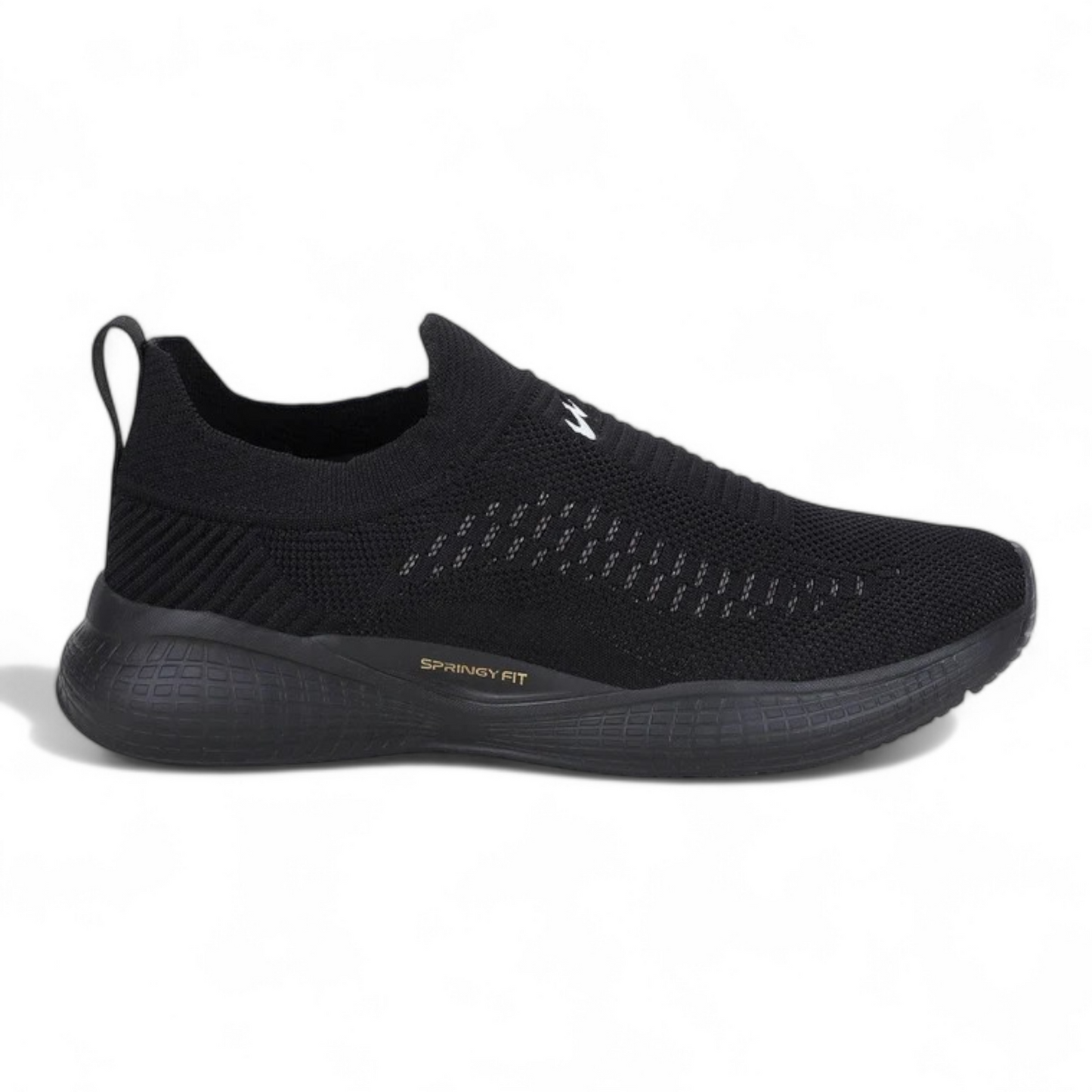 CAMPUS VAYU BLACK Men's Walking Shoes
