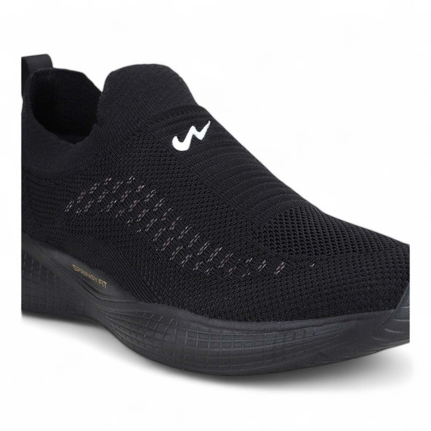 CAMPUS VAYU BLACK Men's Walking Shoes