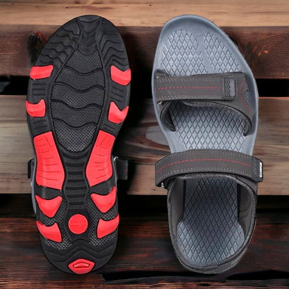 CAMPUS GC-2203 GREY/RED Men's Sports Sandal