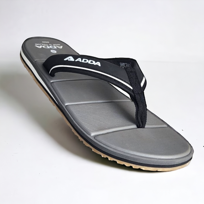 ADDA ADDAXXX  GREY/BLACK Men's Slipper/Chapple/Flip flop