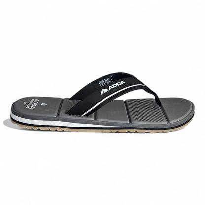 ADDA ADDAXXX  GREY/BLACK Men's Slipper/Chapple/Flip flop