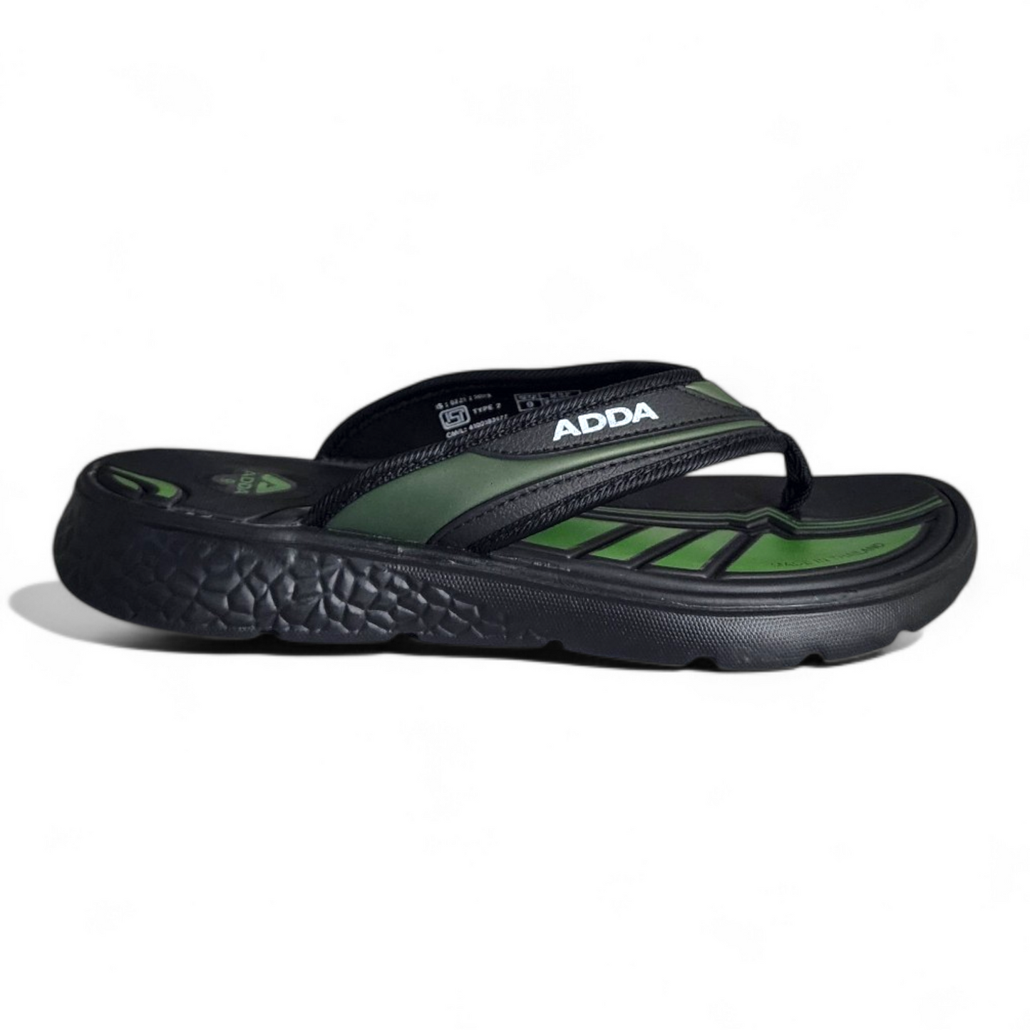 ADDA APPOLO02 OLIVE/BLACK Men's Slipper/Chapple/Flip flop