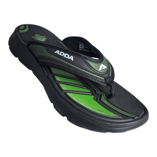 ADDA APPOLO02 OLIVE/BLACK Men's Slipper/Chapple/Flip flop