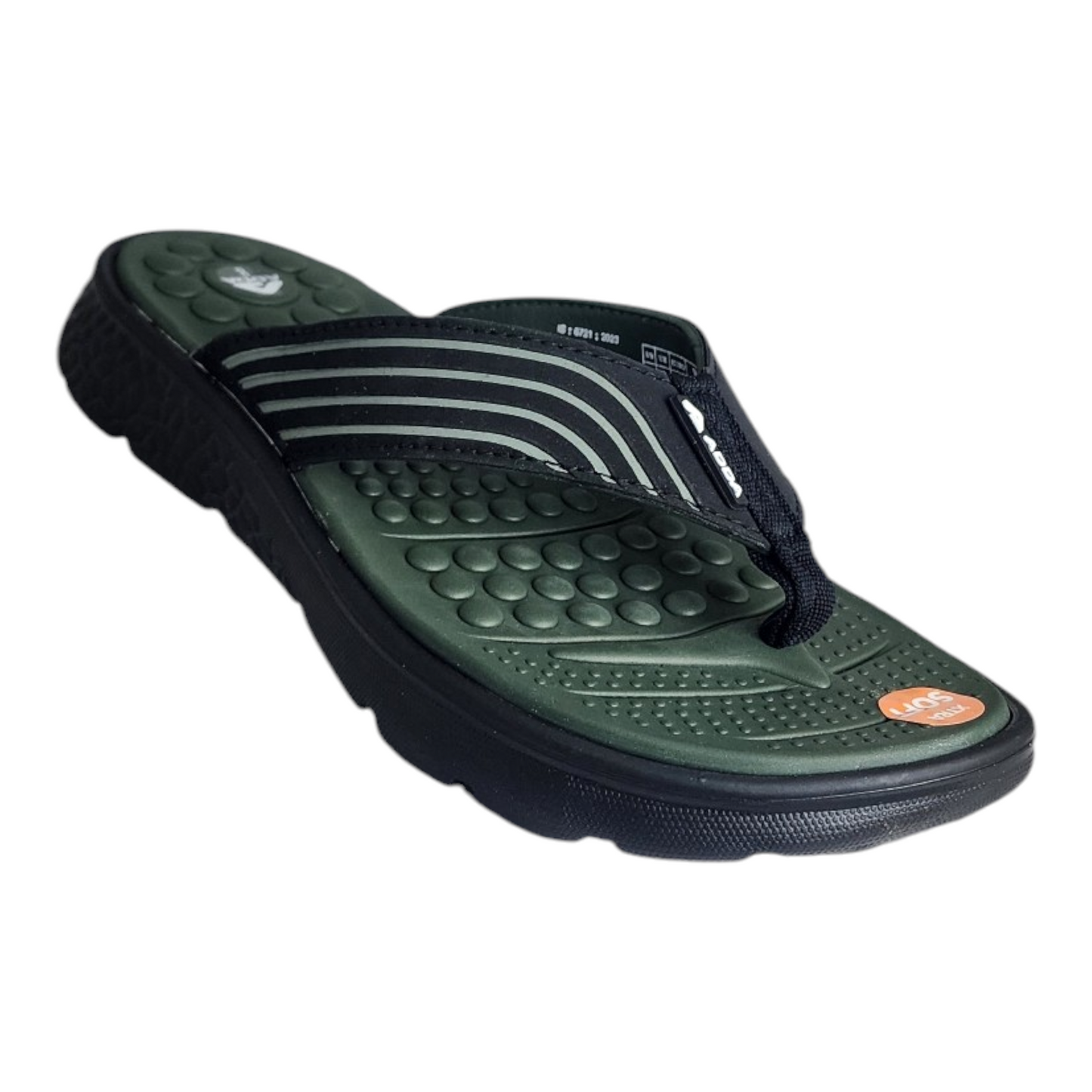 ADDA ARROW2 OLIVE/BLACK Men's Slipper/Chapple/Flip flop