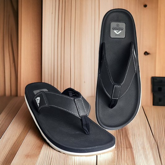 ADDA BENZ1 FULL BLACK Men's Slipper/Chapple/Flip flop