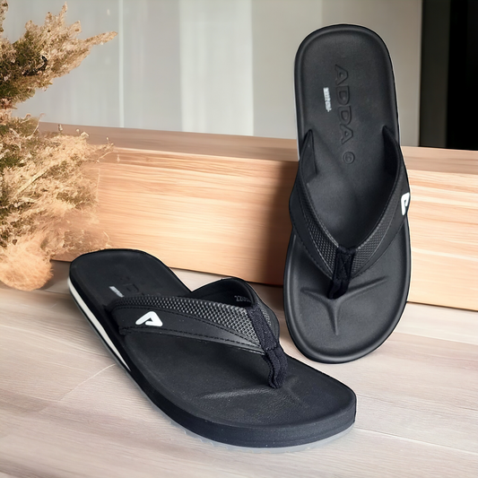 ADDA BOND01 BLACK Men's Slipper/Chapple/Flip flop