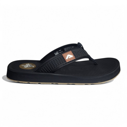 ADDA CASIO2 BLACK Men's Slipper/Chapple/Flip flop