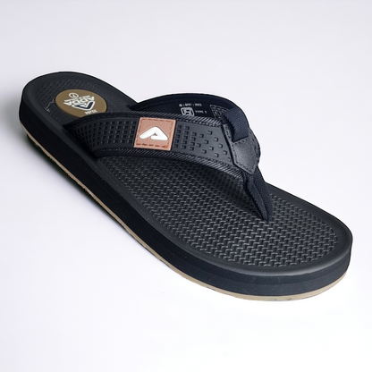 ADDA CASIO2 BLACK Men's Slipper/Chapple/Flip flop