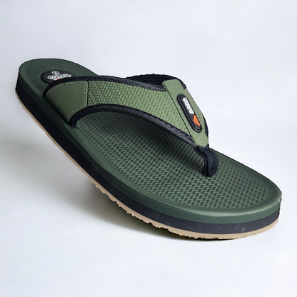ADDA CASIO4 OLIVE Men's Slipper/Chapple/Flip flop