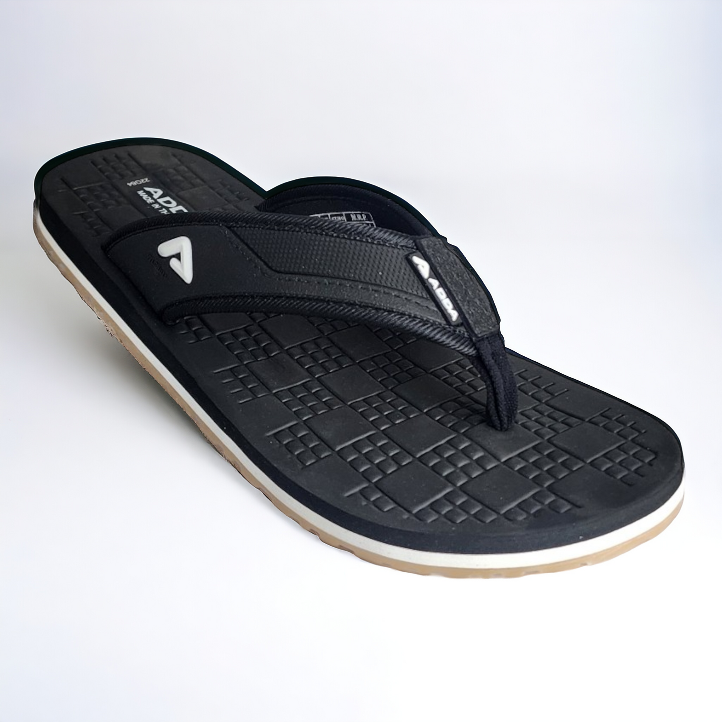 ADDA DEFENDER1 BLACK Men's Slipper/Chapple/Flip flop