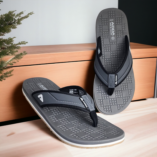 ADDA DEFENDER1 GREY Men's Slipper/Chapple/Flip flop