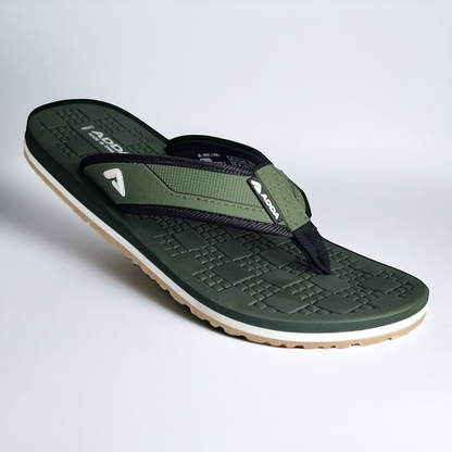 ADDA DEFENDER1 OLIVE Men's Slipper/Chapple/Flip flop