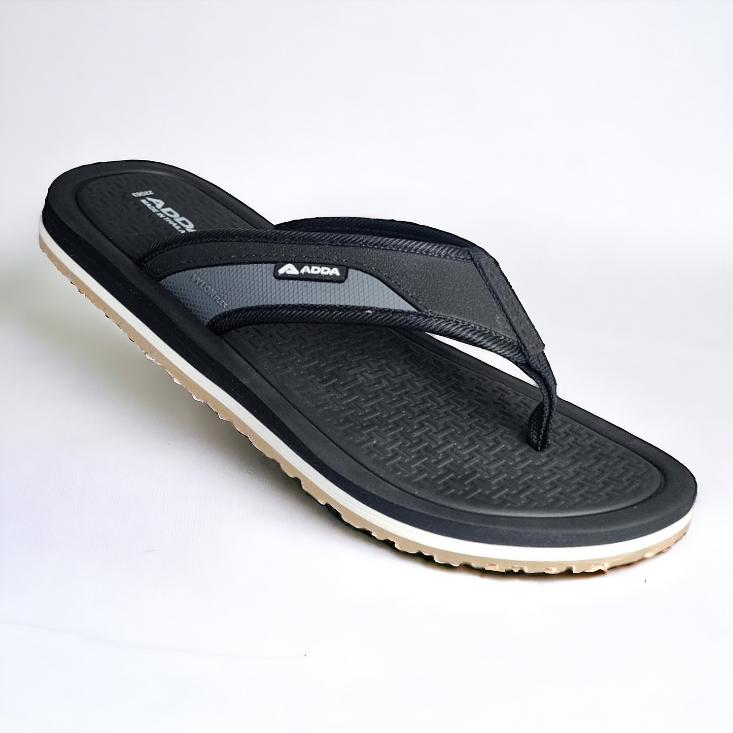 ADDA DEFENDER2 BLACK Men's Slipper/Chapple/Flip flop