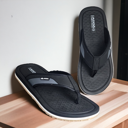 ADDA DEFENDER2 BLACK Men's Slipper/Chapple/Flip flop