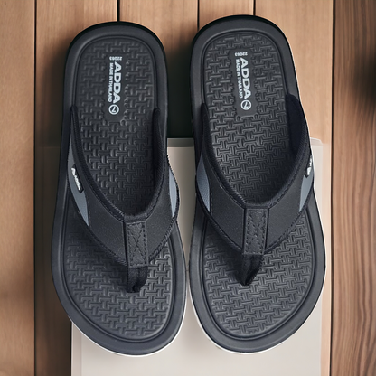 ADDA DEFENDER2 BLACK Men's Slipper/Chapple/Flip flop