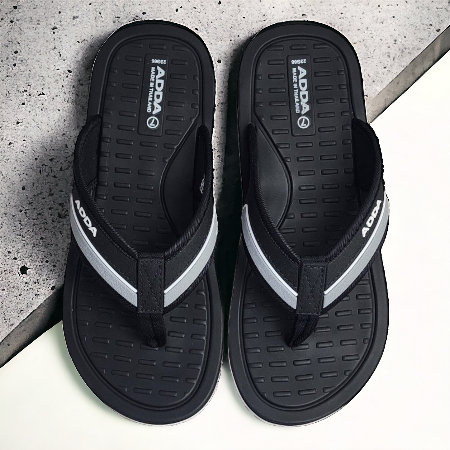 ADDA DEFENDER3 BLACK Men's Slipper/Chapple/Flip flop