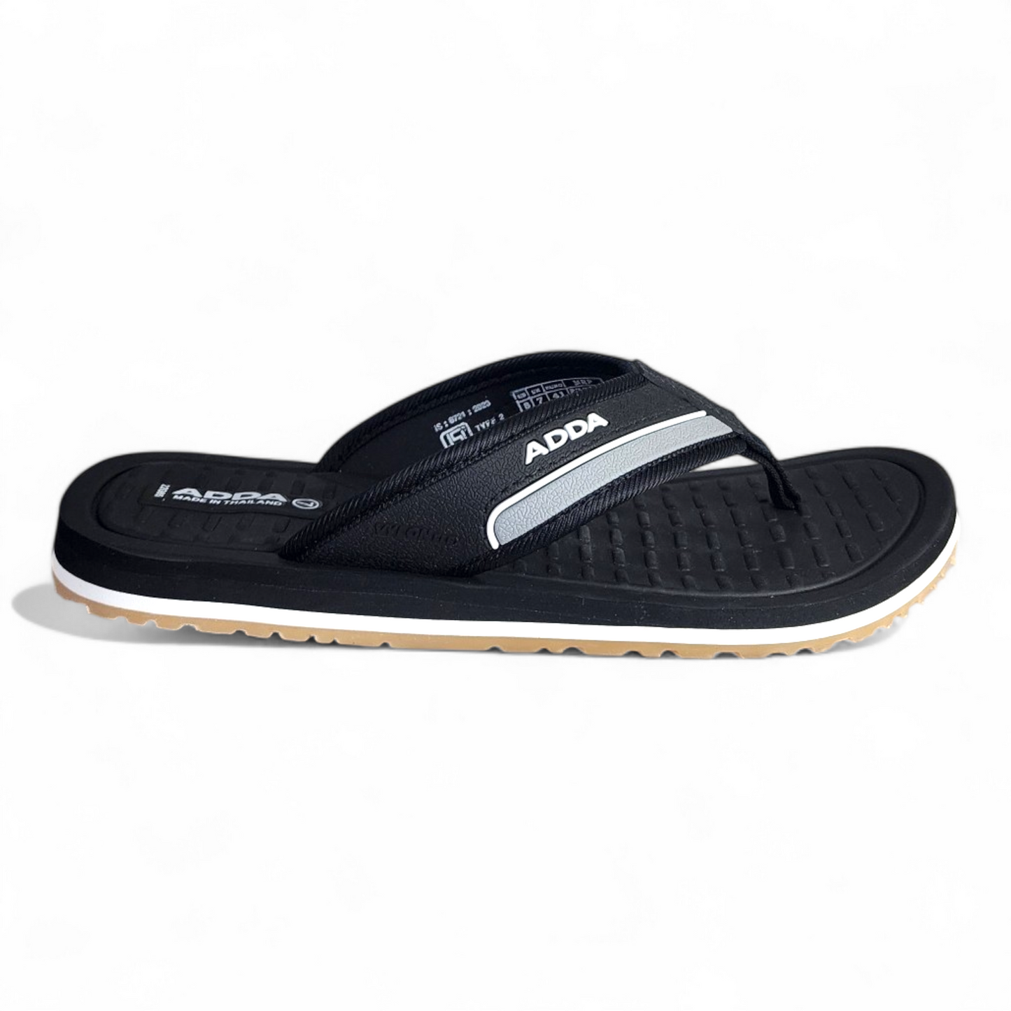 ADDA DEFENDER3 BLACK Men's Slipper/Chapple/Flip flop
