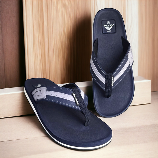 ADDA EURO NAVY/GREY Men's Slipper/Chapple/Flip flop