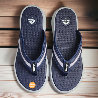 ADDA HECTOR1 NAVY Men's Slipper/Chapple/Flip flop