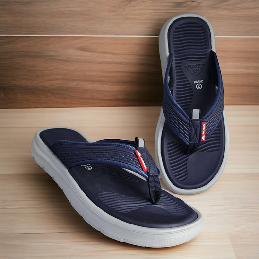 ADDA HELLO01 NAVY/GREY Men's Slipper/Chapple/Flip flop